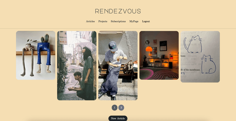 Rendezvous project screenshot